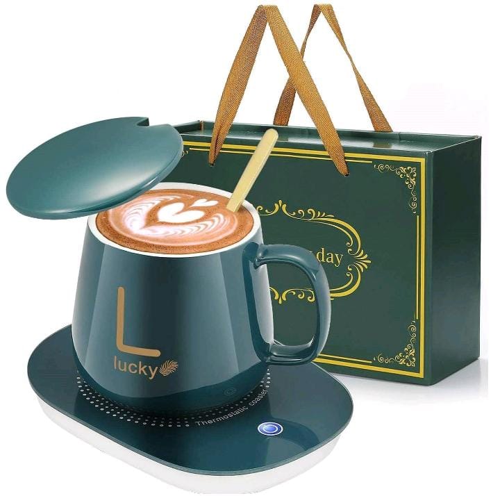 Taza con base calentadora