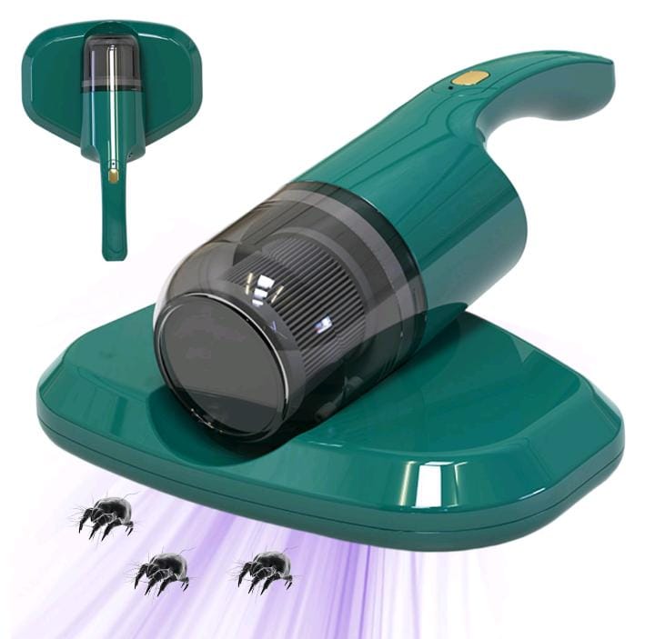 Aspiradora Inalámbrica Anti Ácaros de Mano con Luz UV Portatil