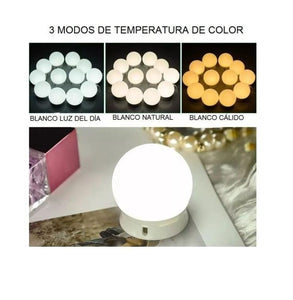 ﻿﻿LUCES ADHESIVAS PARA ESPEJO